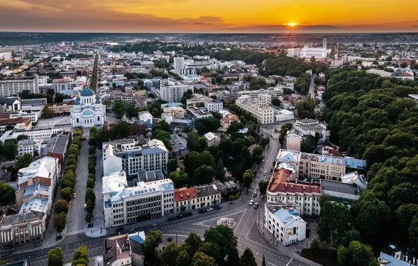 Lithuania, Kaunas, Naujamiestis situated in the