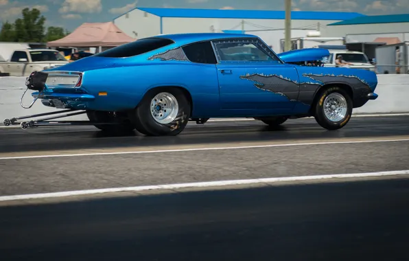 Race, muscle car, Barracuda, Plymouth Barracuda, drag racing