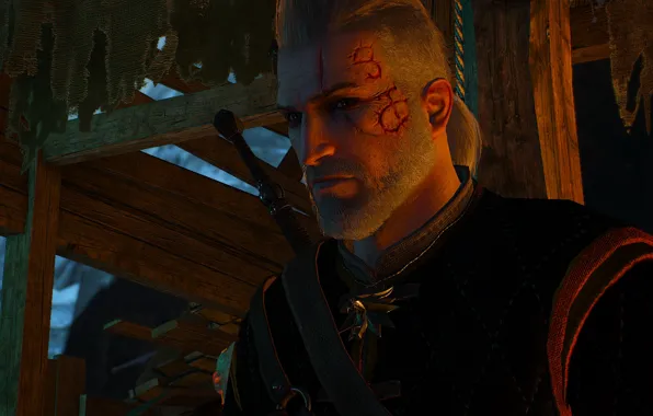 Wallpaper Scars, Geralt of Rivia, The Witcher 3, the witcher 3 images ...