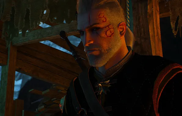 Picture Scars, Geralt of Rivia, The Witcher 3, the witcher 3
