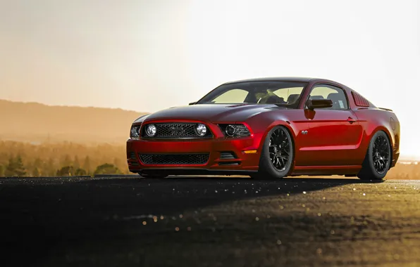 Car, red, muscle car, Ford Mustang, rechange, Ford Mustang GT
