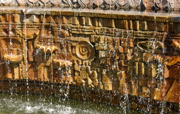 Water, background, wall, widescreen, Wallpaper, stone, wallpaper, widescreen