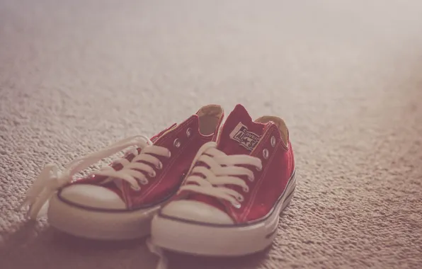 Shoes, sneakers, red, laces, converse, converse