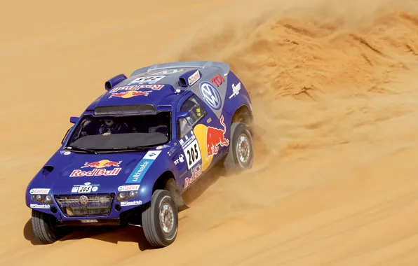 Sand, Sport, Volkswagen, Desert, Machine, Race, Heat, Red Bull