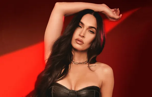 Look, Megan Fox, pose, Megan Fox, portrait, actress, brunette, beauty