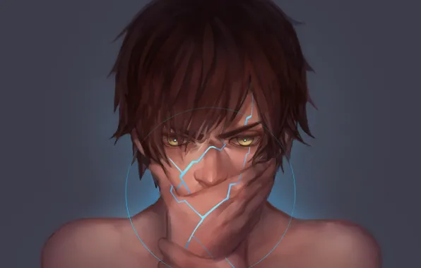 Picture hands, look, anime, guy