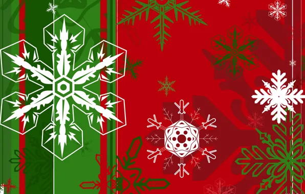 Winter, holiday, pattern, paint, New Year, Christmas, snowflake