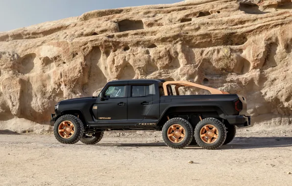 Picture side view, pickup, Rezvani, 2020, Hercules 6x6