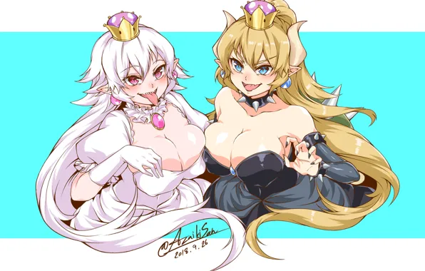 Girl, sexy, art, Super Mario Bros