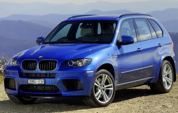 Picture mountains, blue, background, BMW, jeep, BMW, the front, crossover