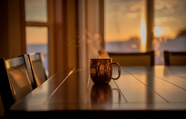 Picture table, tea, home, Cup