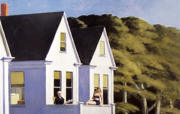 Picture 1960, Edward Hopper, Second Story Sunlight