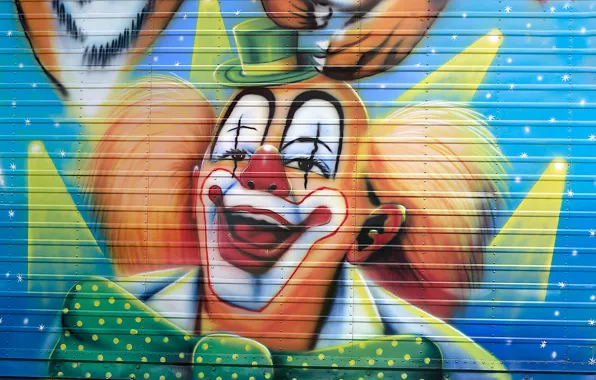 Picture figure, clown, circus