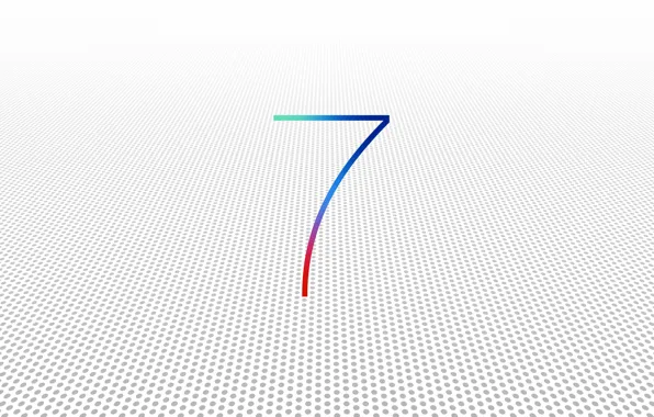 White, background, apple, operating system, version, 7 iOS