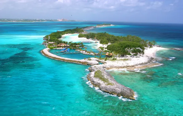 The ocean, island, resort, Laguna, Bahamas, Island Salt Cay