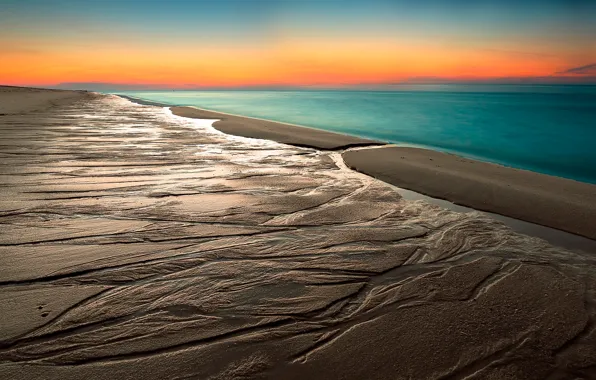 Picture sand, beach, the sky, horizon