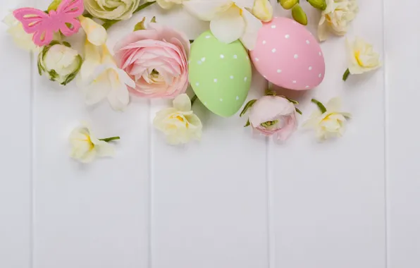Flowers, holiday, spring, Easter, Buttercup
