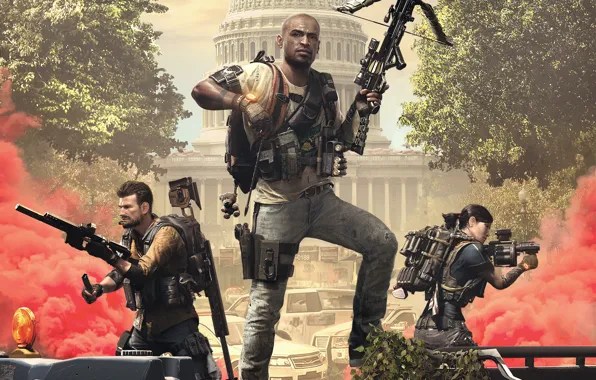 Picture weapons, Ubisoft, Game, Capitol, crossbow, agents, the gun, Tom Clancy's The Division 2