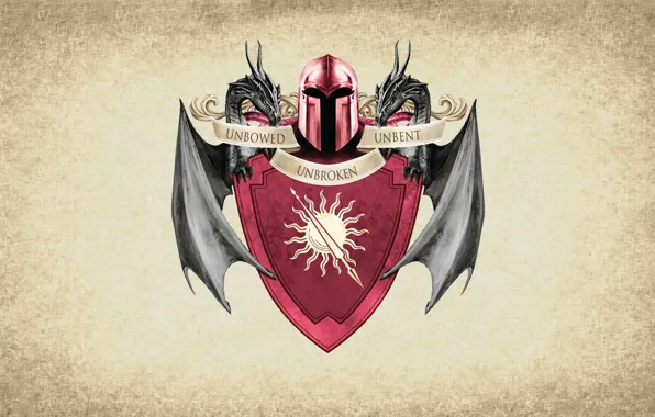 Picture sun, symbol, series, dragon, A Song of Ice and Fire, Game of Thrones, shield, Martell