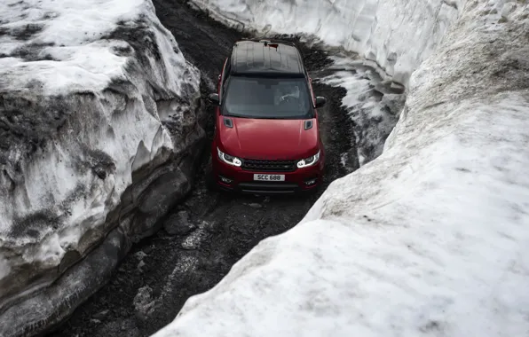 Snow, Land Rover, Range Rover, Range Rover Sport, 2016, V8, 510 HP, 5.5 L.