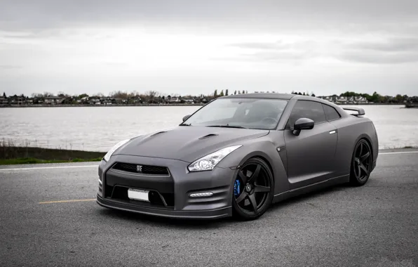 Nissan Gtr, black, r35, skyline, white, HD phone wallpaper