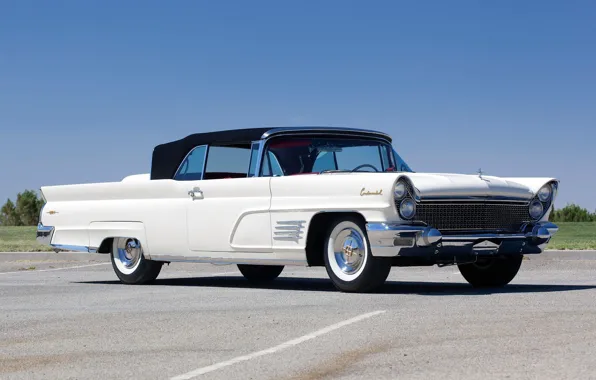 Picture 1960, Classic, White, Convertible, Lincoln Continental, Mark V
