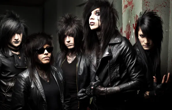 Picture music, group, post-hardcore, Black Veil Brides, BVB, Jinxx, Jake Pitts, Andy Biersack
