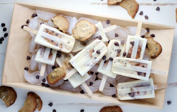 Picture chocolate, cookies, ice cream, dessert
