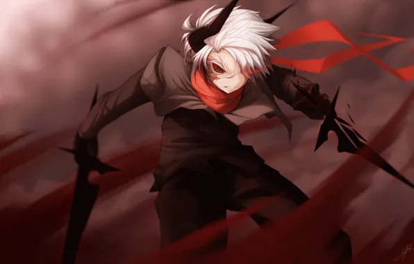 Background, smoke, dust, guy