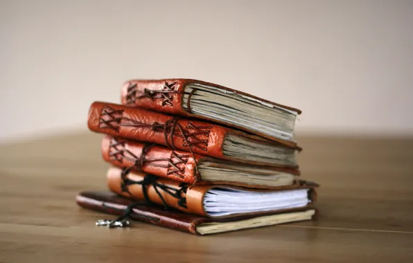 Table, books, small, rope, cover