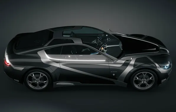 Picture Car, Carbon, Concept Car, 3D Car, Everia, Tronatic, Sunroof