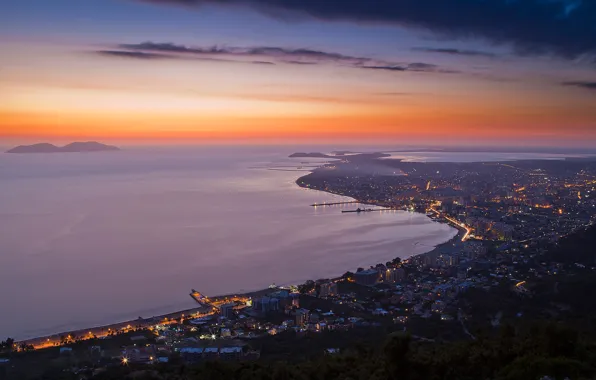 The evening, Albania, Vlora