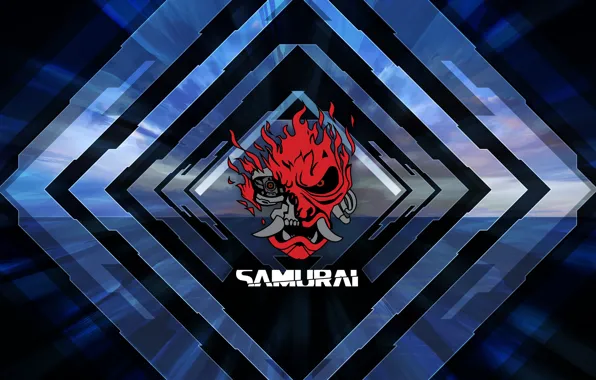 High resolution samurai logo wallpapers for mobile devices . :  r/cyberpunkgame