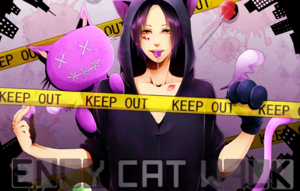Look, toy, lipstick, tail, sweets, guy, ears, neko