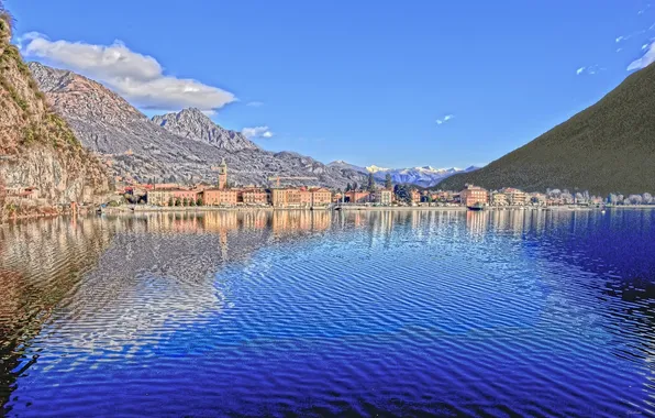 Mountains, Italy, Italy, Lombardy, Lombardy, Lake Lugano, lake Lugano, Porlezza