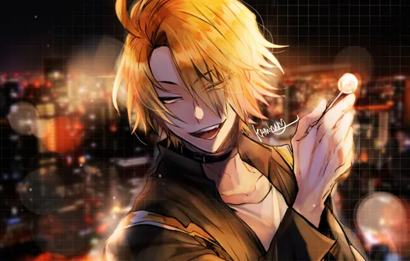 Picture look, portrait, anime, guy, Boku no Hero Academy, Kaminari Denki