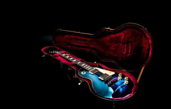 Music, guitar, case, Gibson