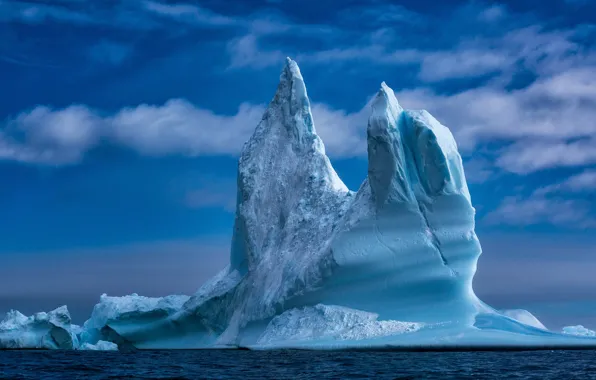 Picture sea, iceberg, Greenland, Greenland, Baffin Bay, Baffin Bay