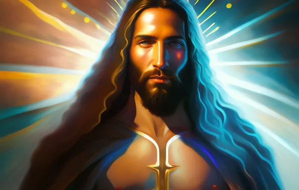 Download wallpaper Jesus, Look, Hair, Male, Religion, Jesus Christ ...