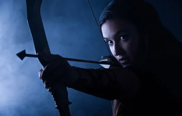 Picture look, girl, style, goal, bow, Archer, arrow, girl