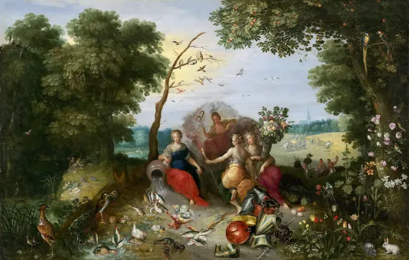 Picture, Jan Brueghel the younger, Allegory Of The Four Elements