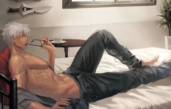 Picture sexy, anime, art, guy, Fate Stay Night, Archer, Archer