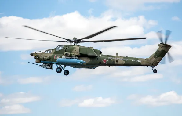 Parade, Russian, Mi-28, attack helicopter