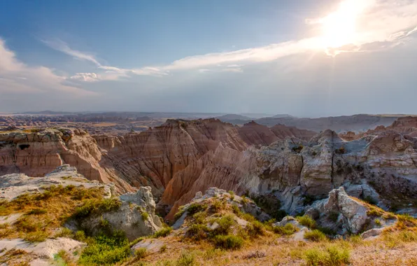 Picture nature, rocks, canyon, Badlands, South Dakota