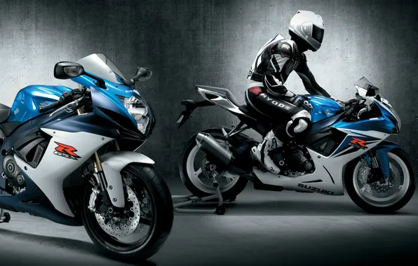 Wall, lighting, motorcycle, Supersport, sports, Sportbike, racer, Suzuki GSX-R 600