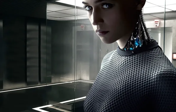 Picture fiction, Thriller, drama, 2015, Ava, Alicia Vikander, Out of the car, Ex Machina