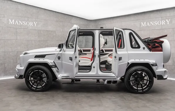 Mercedes, SUV, Mercedes, convertible, side view, AMG, Mansory, SUV