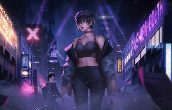 Picture cyberpunk, queen