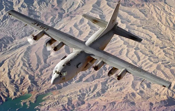 Picture Arizona, EC-130E, lake Mead, Transport Aircraft
