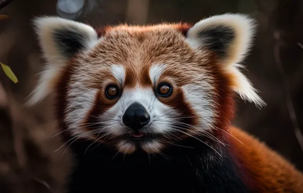 Red Panda, face, red Panda, AI art, neural network